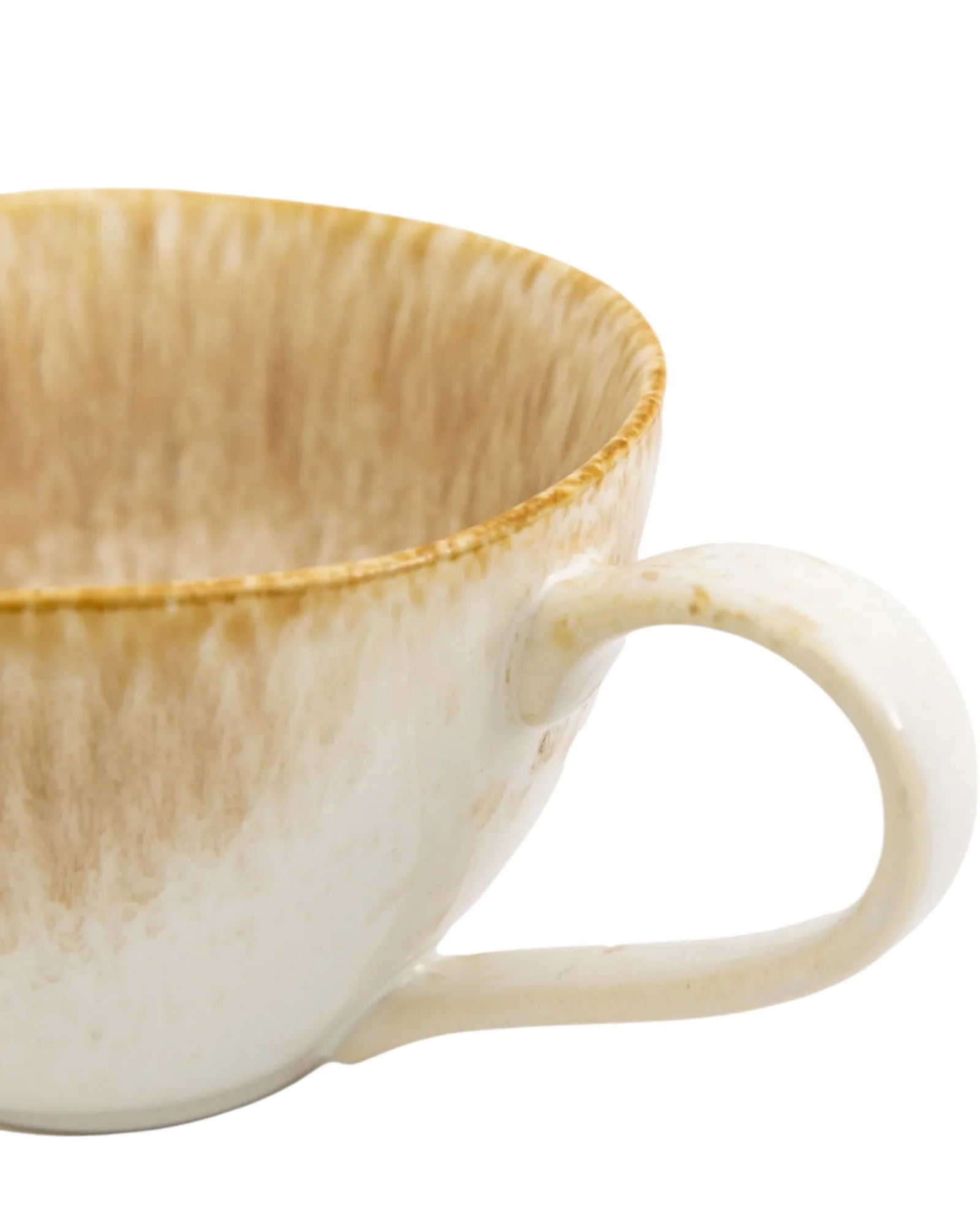 Beige Reactive Glaze Organic Ombre Mug - Kitchen & DiningKitchen & Dining - Lulu Loves Home