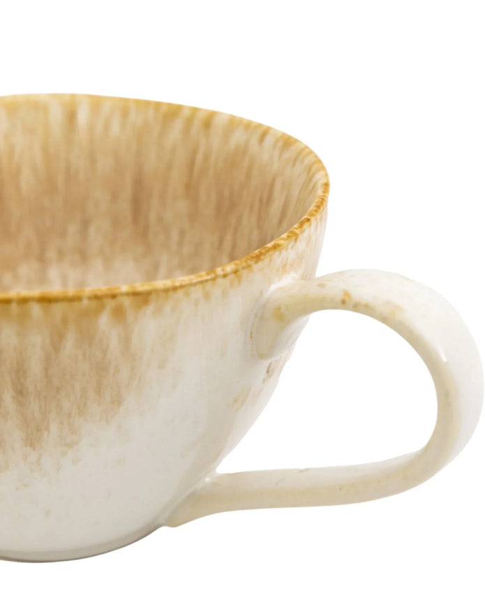 Beige Reactive Glaze Organic Ombre Mug - Kitchen & DiningKitchen & Dining - Lulu Loves Home