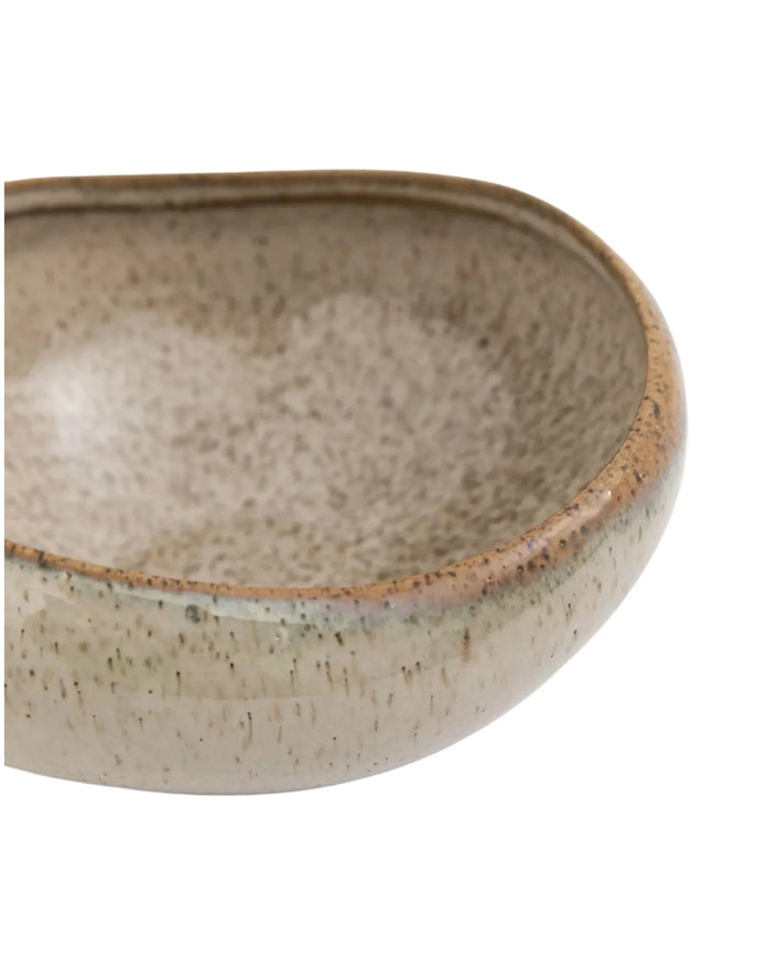 Beige Speckle Reactive Glaze Organic Bowl - Kitchen & DiningKitchen & Dining - Lulu Loves Home