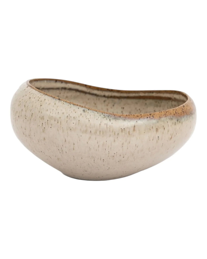 Beige Speckle Reactive Glaze Organic Bowl - Kitchen & DiningKitchen & Dining - Lulu Loves Home