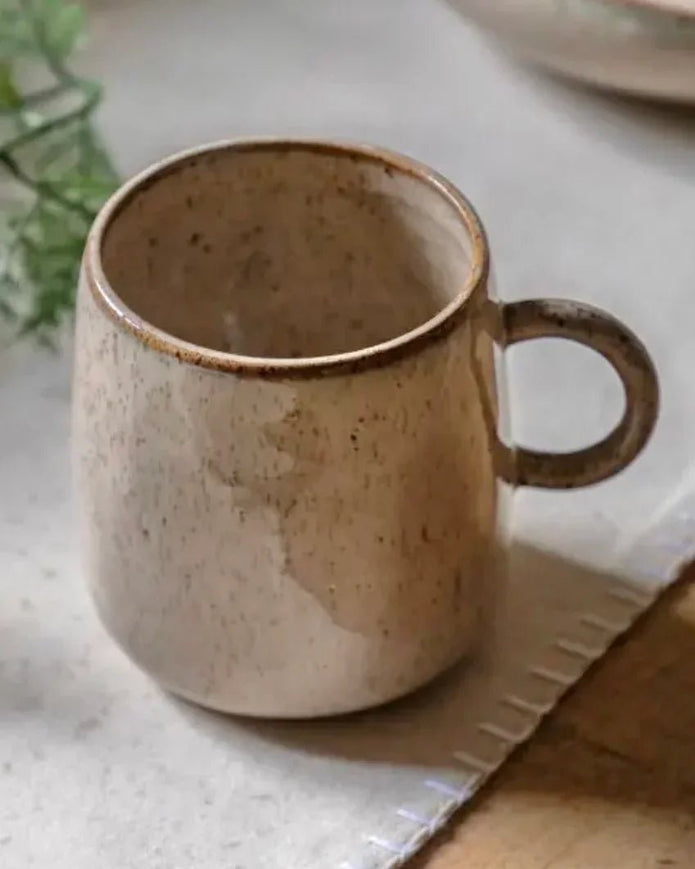 Beige Speckle Reactive Glaze Organic Mug - Kitchen & DiningKitchen & Dining - Lulu Loves Home