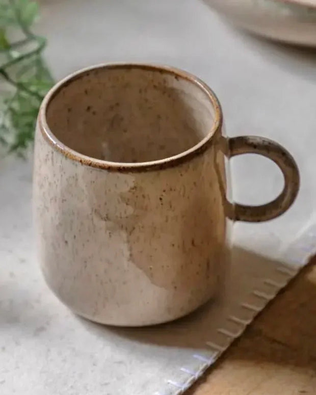 Beige Speckle Reactive Glaze Organic Mug - Kitchen & DiningKitchen & Dining - Lulu Loves Home