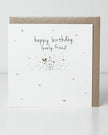 Birthday card from Belly Button Designs featuring a charming design for a lovely friend, part of their greeting card collection.