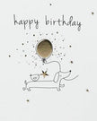 Cute sausage dog birthday greeting card by Belly Button Designs featuring adorable cartoon dogs on a festive background.