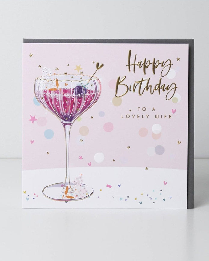 Birthday Card - Wife Cocktail
