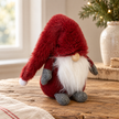 Close-up detail of Deep Red Christmas Gonk