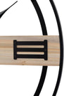 Black And Wood Cut Out Wall Clock - ClocksClocks - Lulu Loves Home