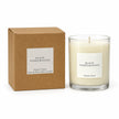 Heaven Scent Black Pomegranate Medium Candle unlit with its kraft box on white