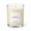 Heaven Scent Black Pomegranate Medium Candle close-up of the unlit wick and wax