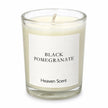 Heaven Scent Black Pomegranate Small Candle close-up of the unlit wick and wax