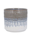 Blue And Beige Reactive Glaze Plant Pot - Home DecorHome Decor - Lulu Loves Home