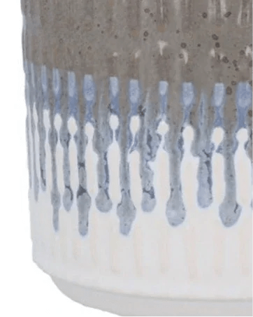 Blue And Beige Reactive Glaze Plant Pot - Home DecorHome Decor - Lulu Loves Home