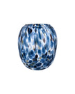 Blue And Brown Tortoiseshell Balloon Glass Vase - VasesVases - Lulu Loves Home