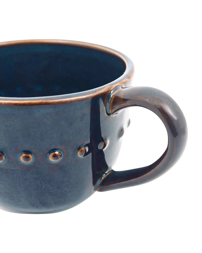 Blue Organic Beaded Mug - Kitchen & DiningKitchen & Dining - Lulu Loves Home