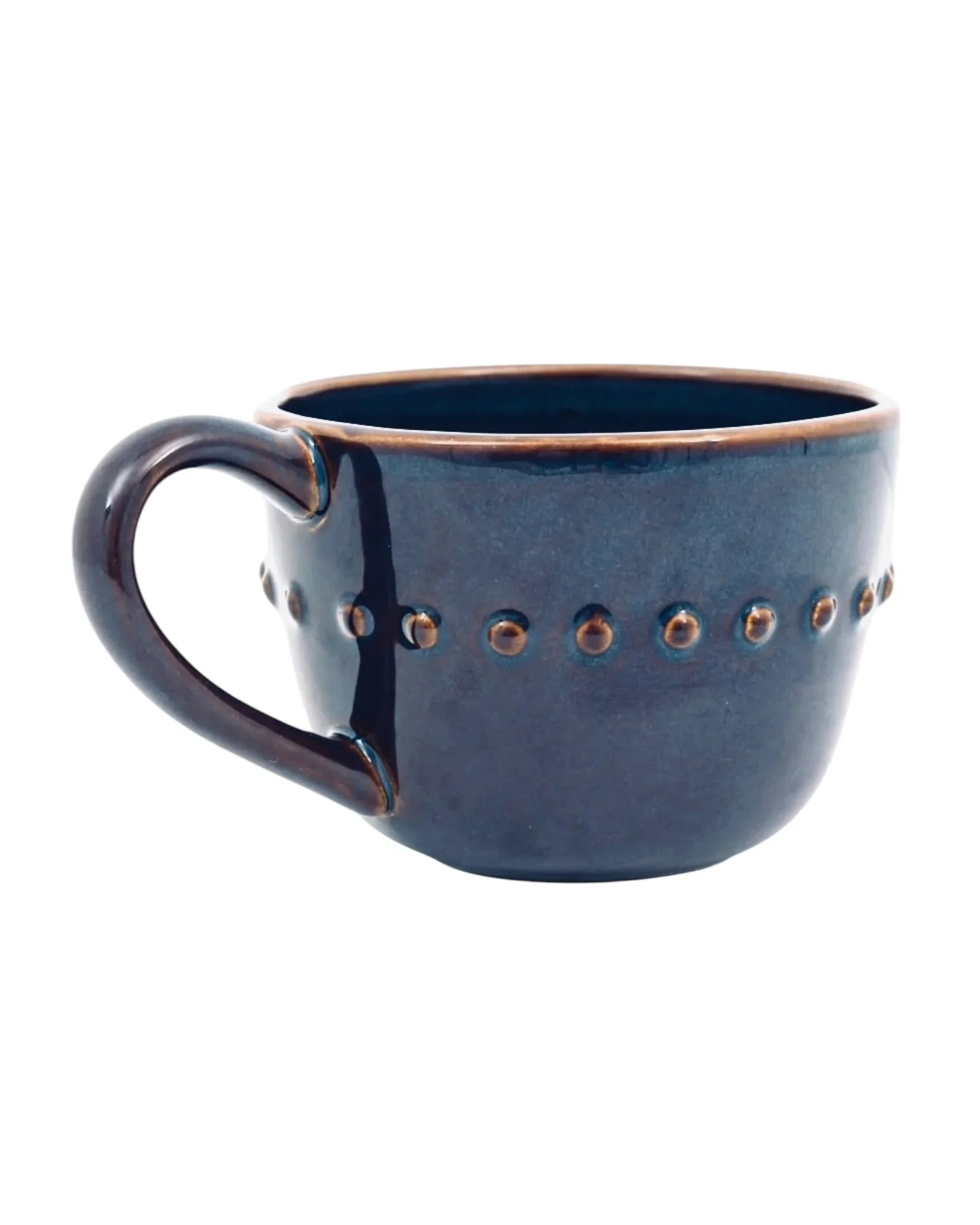 Blue Organic Beaded Mug - Kitchen & DiningKitchen & Dining - Lulu Loves Home