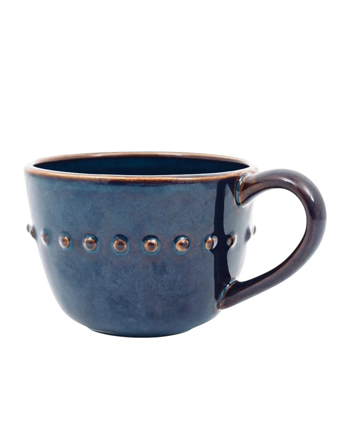 Blue Organic Beaded Mug - Kitchen & DiningKitchen & Dining - Lulu Loves Home