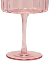 Blush Pink Scalloped Martini Glass - Set Of Two - Home DecorHome Decor - Lulu Loves Home