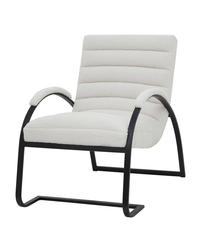 Boucle Ribbed Ark Chair - Furniture And MirrorsFurniture And Mirrors - Lulu Loves Home