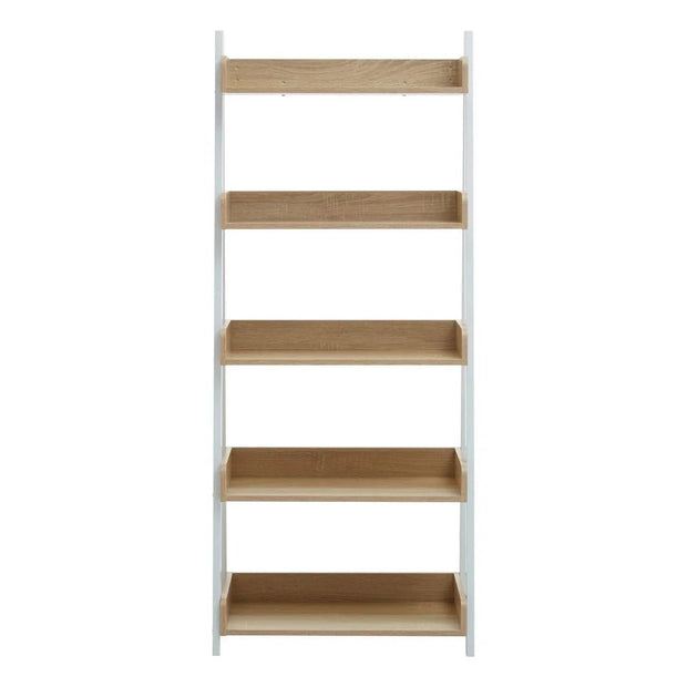 Bradbury Five Tier Natural Oak Shelf Unit - PRE ORDER FOUR WEEK DELIVERY - Furniture And MirrorsFurniture And Mirrors - Lulu Loves Home