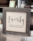 Rustic oak wooden wall art sign by Brayden and Brooks with 