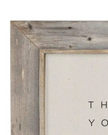 Rustic oak wooden wall art sign by Brayden and Brooks with the message 