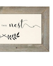 Rustic wooden framed wall art sign by Brayden and Brooks with 