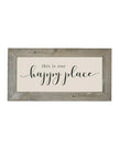 Rustic wooden wall art by Brayden and Brooks featuring a large framed sign with 