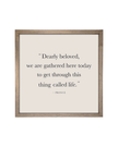 Rustic wooden framed wall art sign by Brayden and Brooks with 