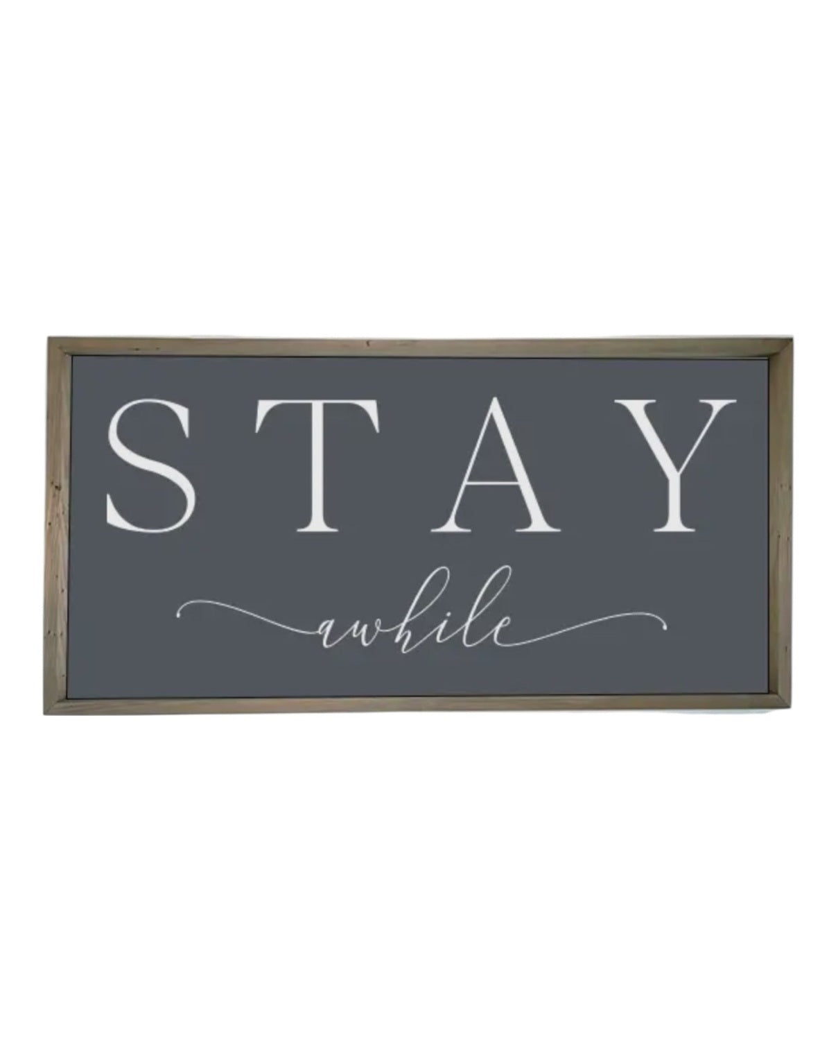 Rustic wooden framed wall art sign by Brayden and Brooks with 
