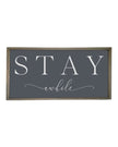 Rustic wooden framed wall art sign by Brayden and Brooks with 