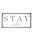 Rustic wooden framed wall art sign by Brayden and Brooks with 