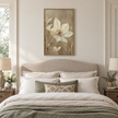 Brayden and Brooks Anemone framed botanical wall art, 46 x 89 cm styled in a classic modern country interior, view 3.