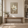Brayden and Brooks Anemone framed botanical wall art, 46 x 89 cm styled in a classic modern country interior, view 4.