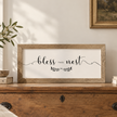 Brayden and Brooks Medium Rustic Oak Sign — Bless This Nest