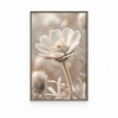 Brayden and Brooks Daisy framed botanical wall art, 46 x 89 cm, straight-on studio view on white.