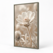Brayden and Brooks Daisy framed botanical wall art, 46 x 89 cm, angled studio view on white.
