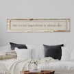 Close-up detail of Brayden and Brooks Handmade Antique Shutter Wall Art — The Secret Ingredient