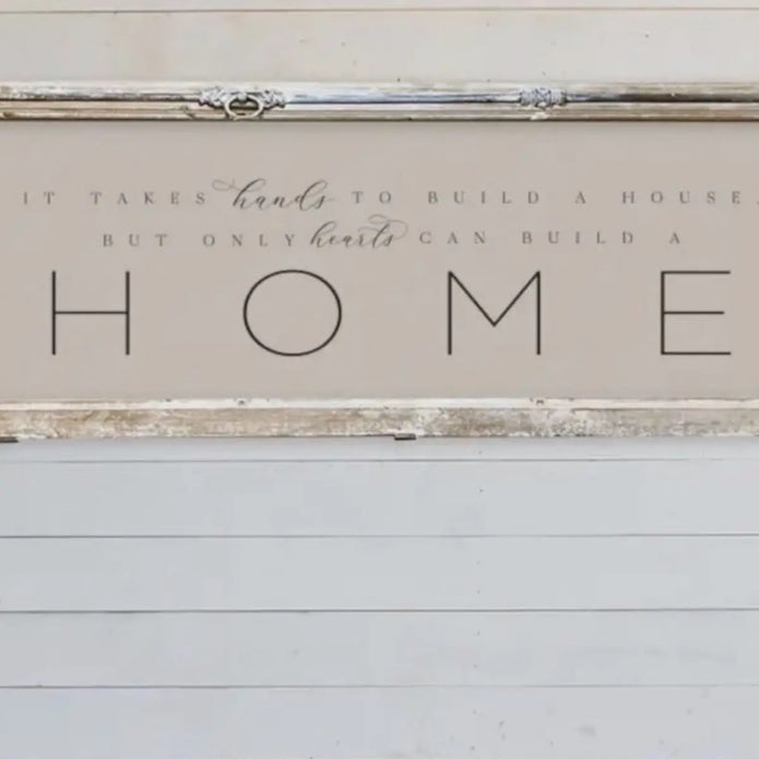 Close-up detail of Brayden and Brooks Handmade Antique Shutter Wall Art — HOME