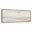 Brayden and Brooks extra large Seagrass framed canvas, angled studio view showing handmade wood frame depth, 152 x 61 cm.