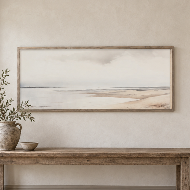 Brayden and Brooks Extra Large Framed Canvas Wall Art — Seagrass