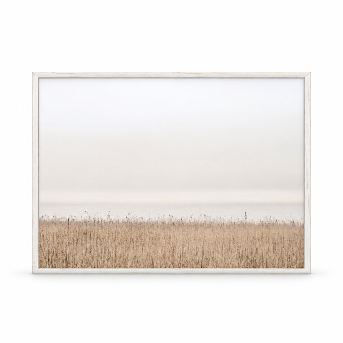 Brayden and Brooks small Seagrass framed canvas, 25 x 20 cm, straight-on studio view on white.