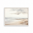 Brayden and Brooks small Seascape framed canvas, 25 x 20 cm, straight-on studio view on white.