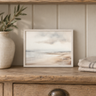 Brayden and Brooks small Seascape framed canvas, 25 x 20 cm styled at true scale in a classic modern country interior, view 2.