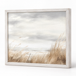 Brayden and Brooks small Vintage Sea framed canvas, 25 x 20 cm, angled studio view on white.