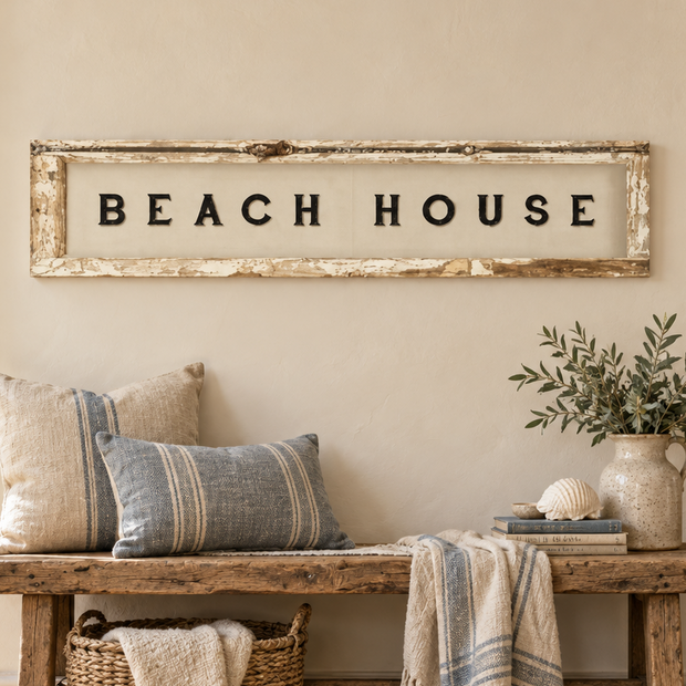 Brayden and Brooks Handmade Antique Shutter Wall Art — BEACH HOUSE