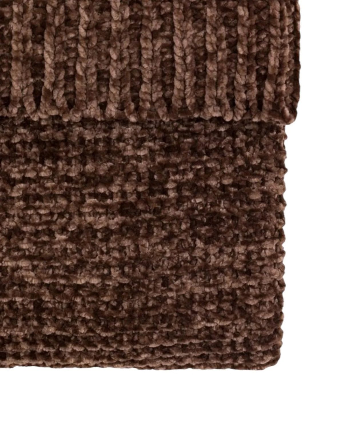 Brown Neutral Luxe Chunky Chenille Throw - Soft FurnishingsSoft Furnishings - Lulu Loves Home