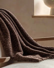 Brown Neutral Luxe Chunky Chenille Throw - Soft FurnishingsSoft Furnishings - Lulu Loves Home