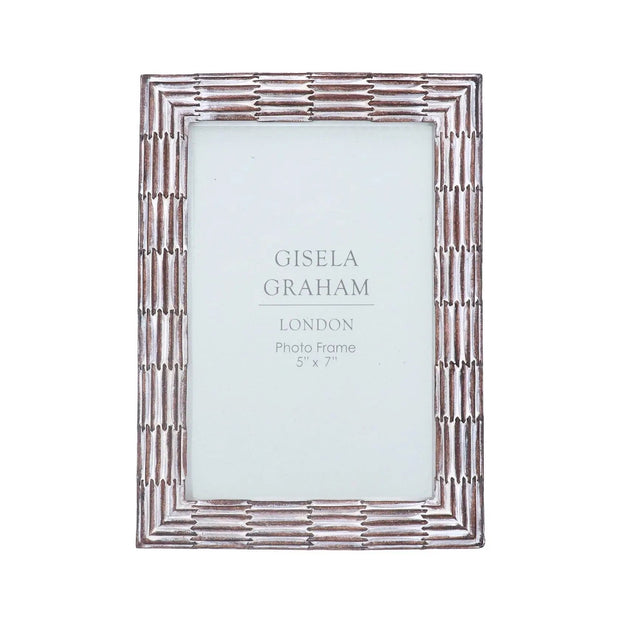 Brown White Wash Groove Photo Frame - Photo FramesPhoto Frames - Lulu Loves Home