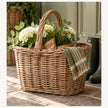 Burley rattan shopping basket by Pacific Lifestyle Limited with natural woven handles