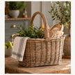 Burley rattan shopping basket by Pacific Lifestyle Limited with sturdy woven handles